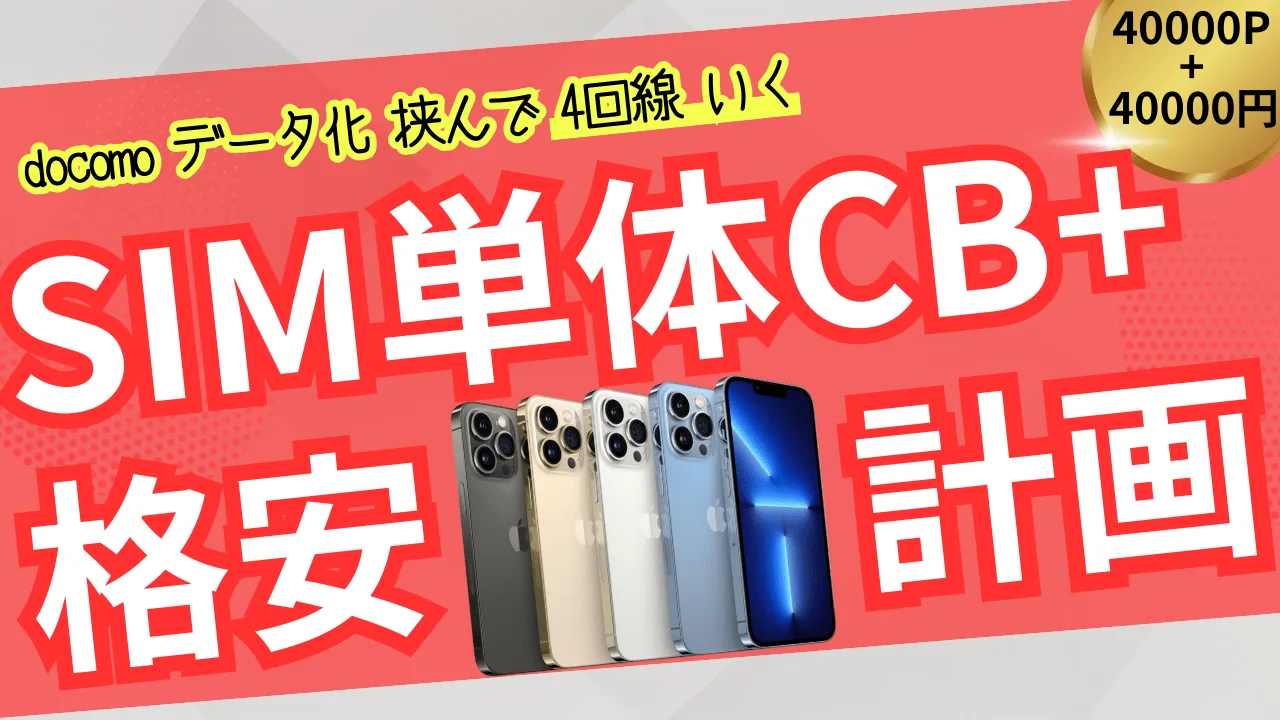 docomo裏技】短期間で4回線契約して40,000pt+好きな格安iPhoneを2台ゲットする｡維持費はいくらかかるのか｡何ギガ使えるのか｡SIMは何枚もらえるのか｡注意点まとめ｡  | たまコイン