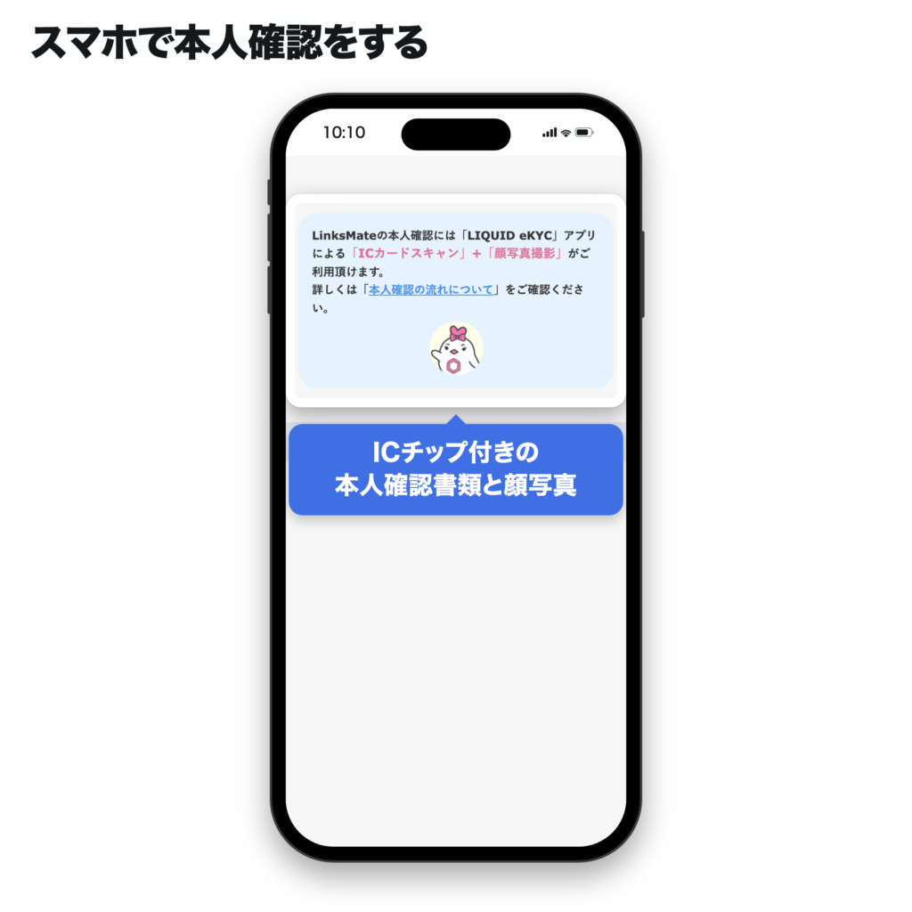スマホで本人確認するためのLIQUID eKYCと本人確認書類と顔写真の案内